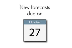 New forecasts due on 27 October 2021