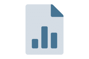 bar chart in document icon