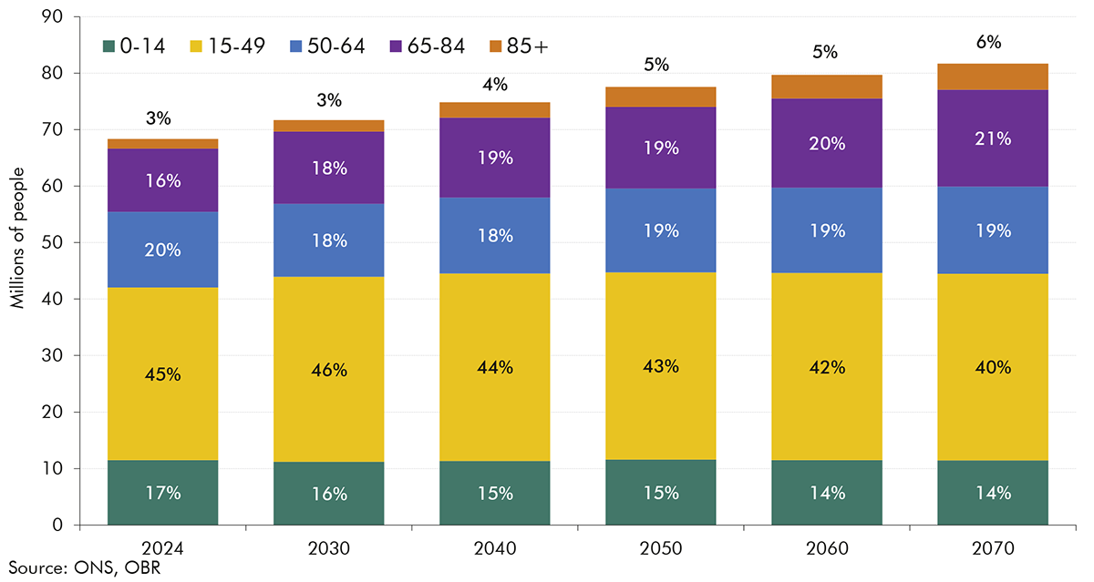 Chart 3.10: Population age structure