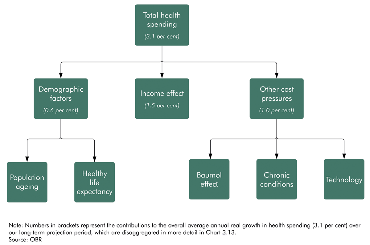 Figure 3.1: The drivers of health spending