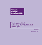 Working paper No.1: Estimating the UK's historical output gap